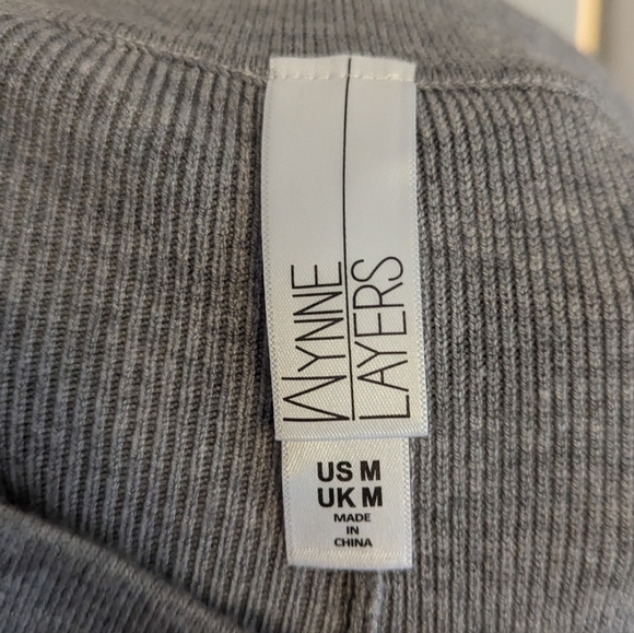 Marla Wynne Layers Womens Pants Gray Lounge Pull On Size Large Comfort - Picture 3 of 4